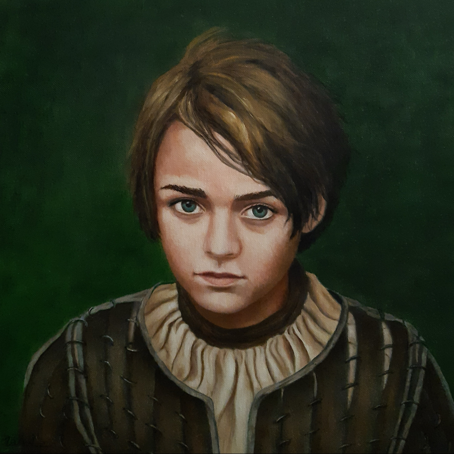 MAISIE WILLIAMS<br>
Huile sur toile, 40x40cm
2024
Collection personnelle